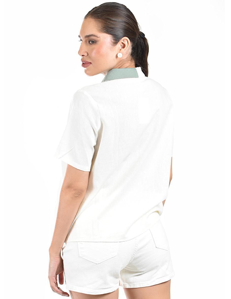 Blusa manga corta para mujer 3