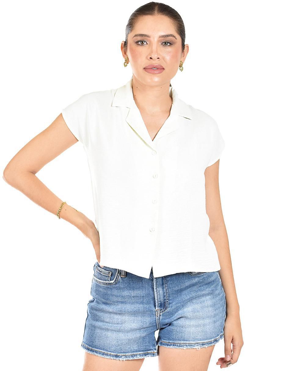 Blusa manga corta para mujer