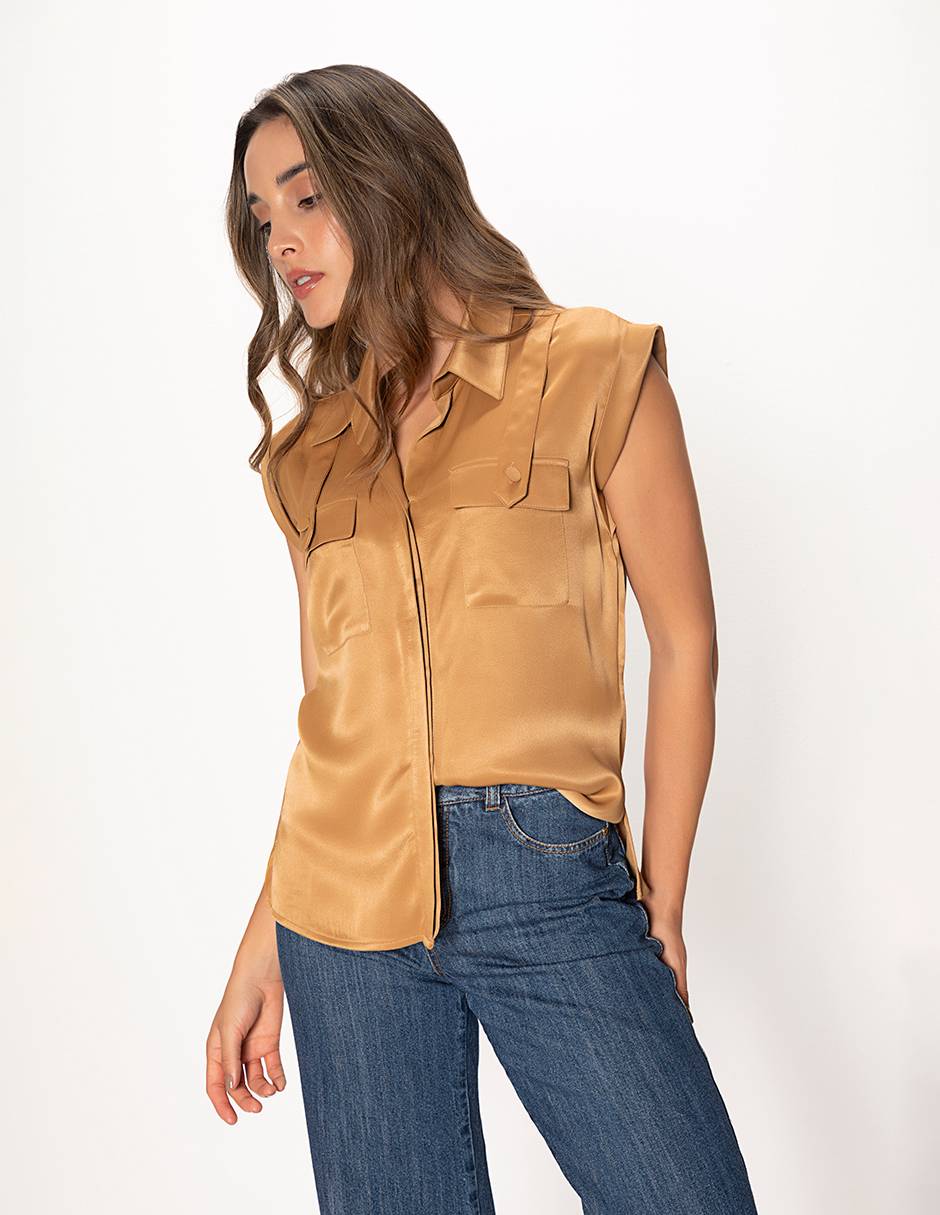 Blusa sin manga para mujer 1