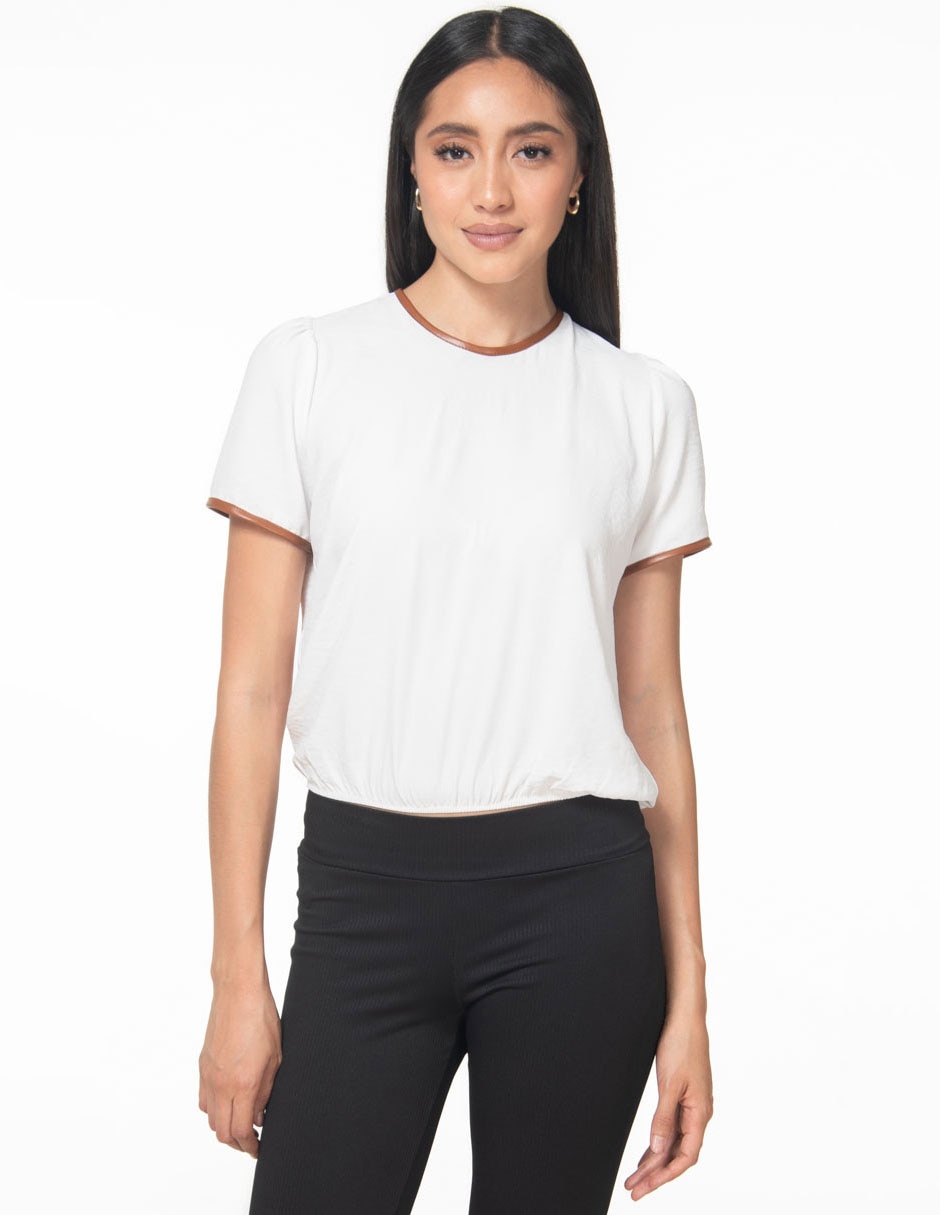 Blusa manga corta para mujer 1