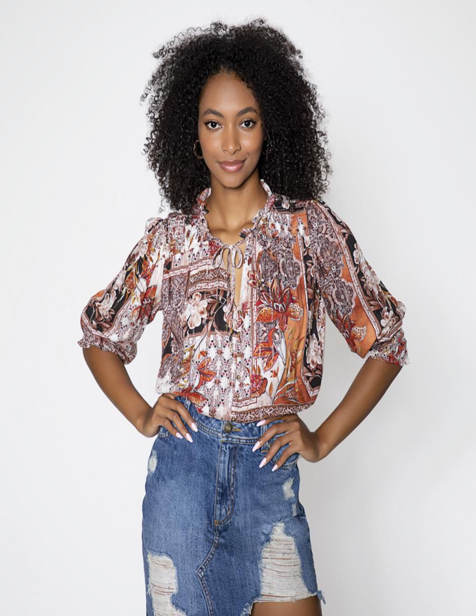 Blusa manga 3/4 para mujer 2