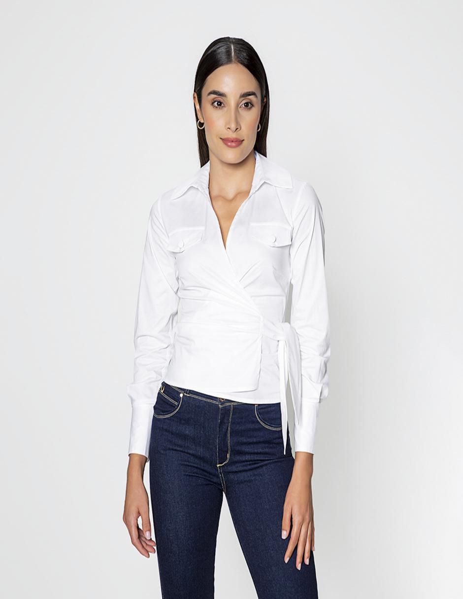 Blusa manga larga para mujer