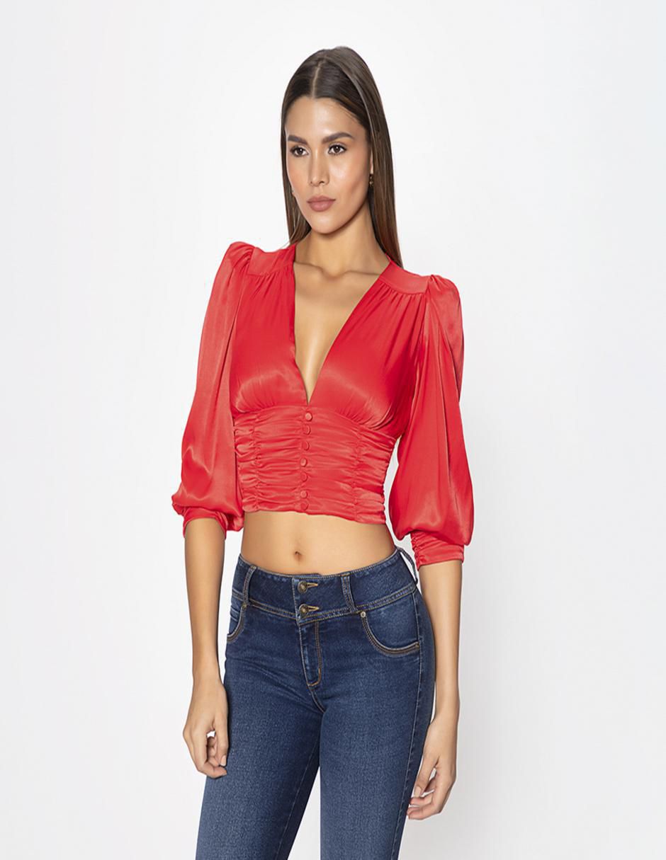 Blusa manga 3/4 para mujer Blusa manga 3/4 para mujer