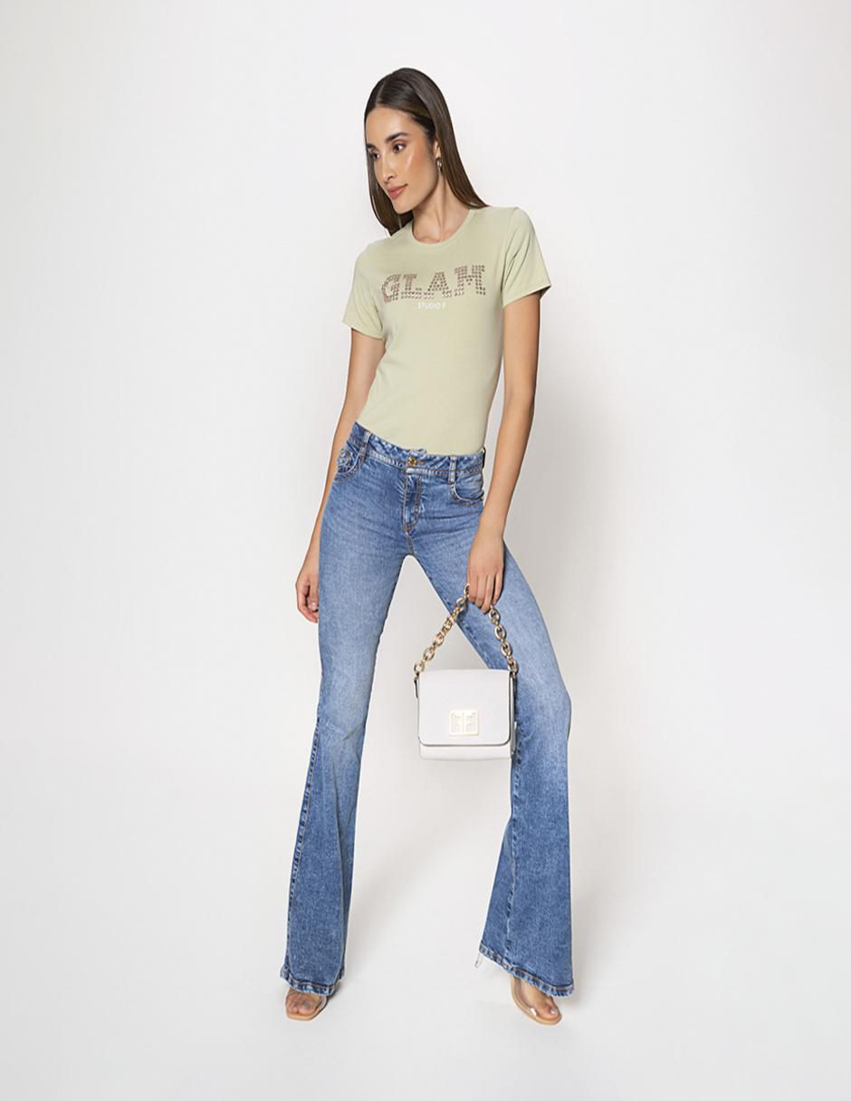 Playera manga corta cuello redondo para mujer 3