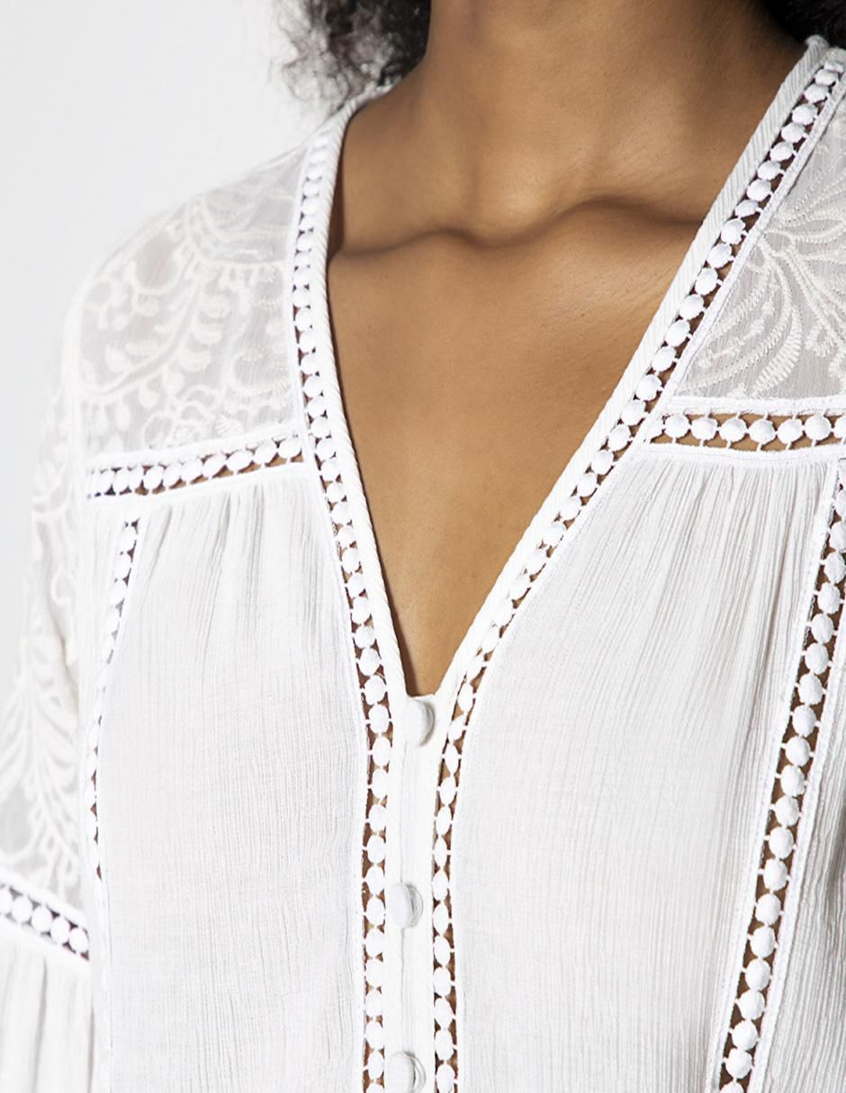 Blusa manga 3/4 para mujer 4