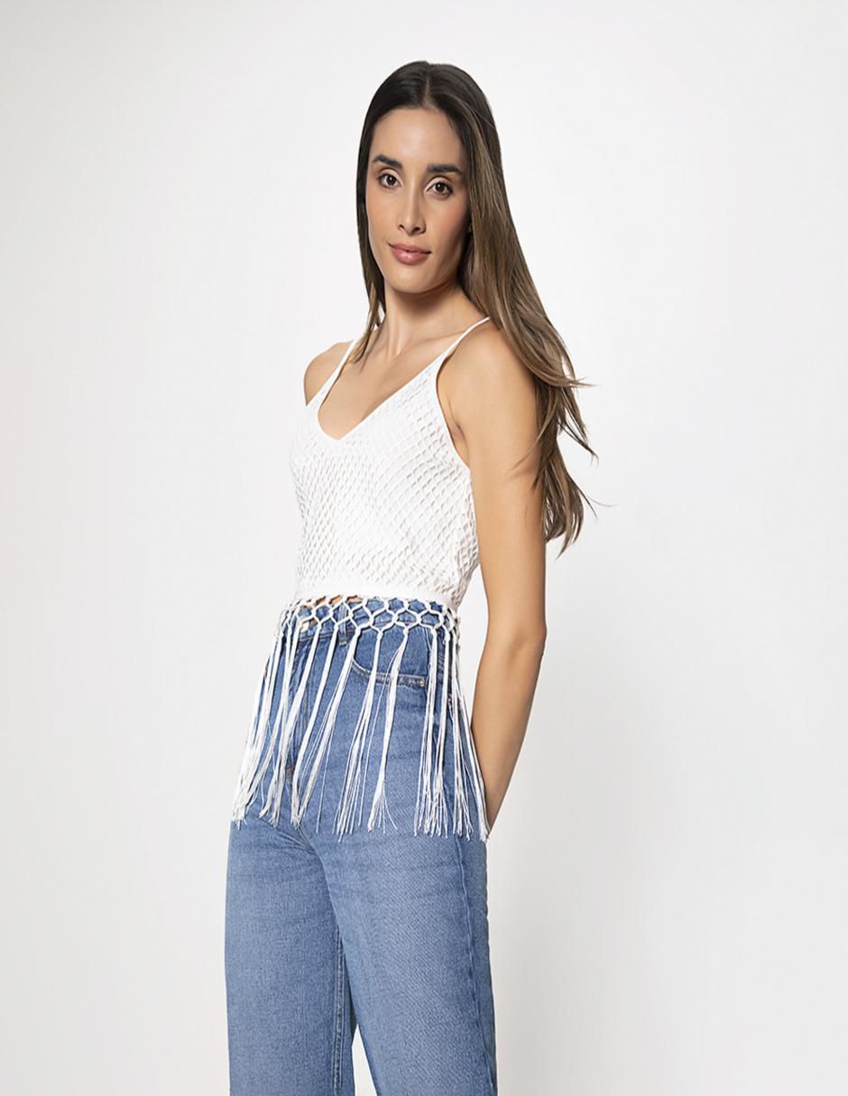 Blusa sin manga para mujer