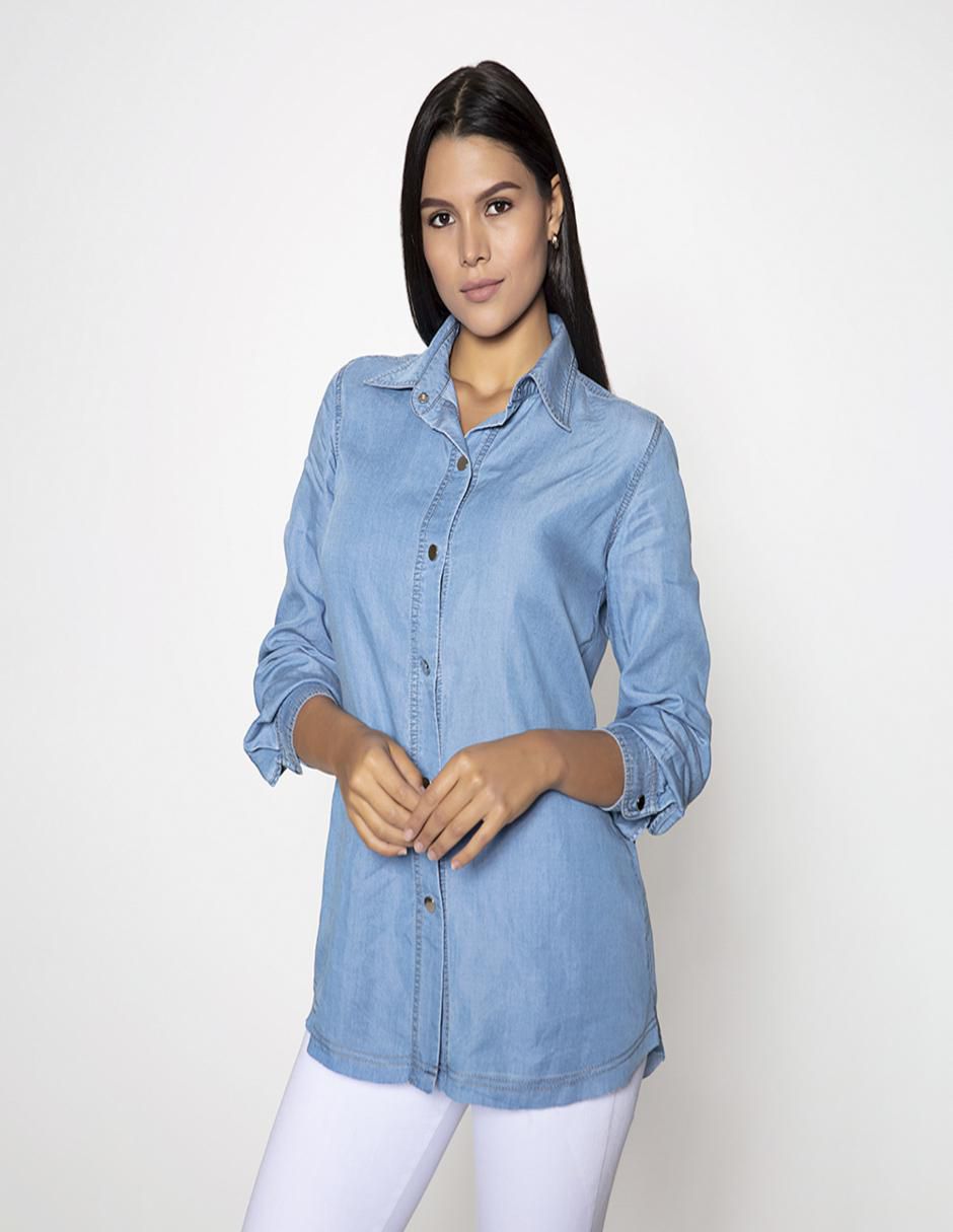 Blusas Camisa Studio F Blusa Camisera Studio F Manga Larga Para
