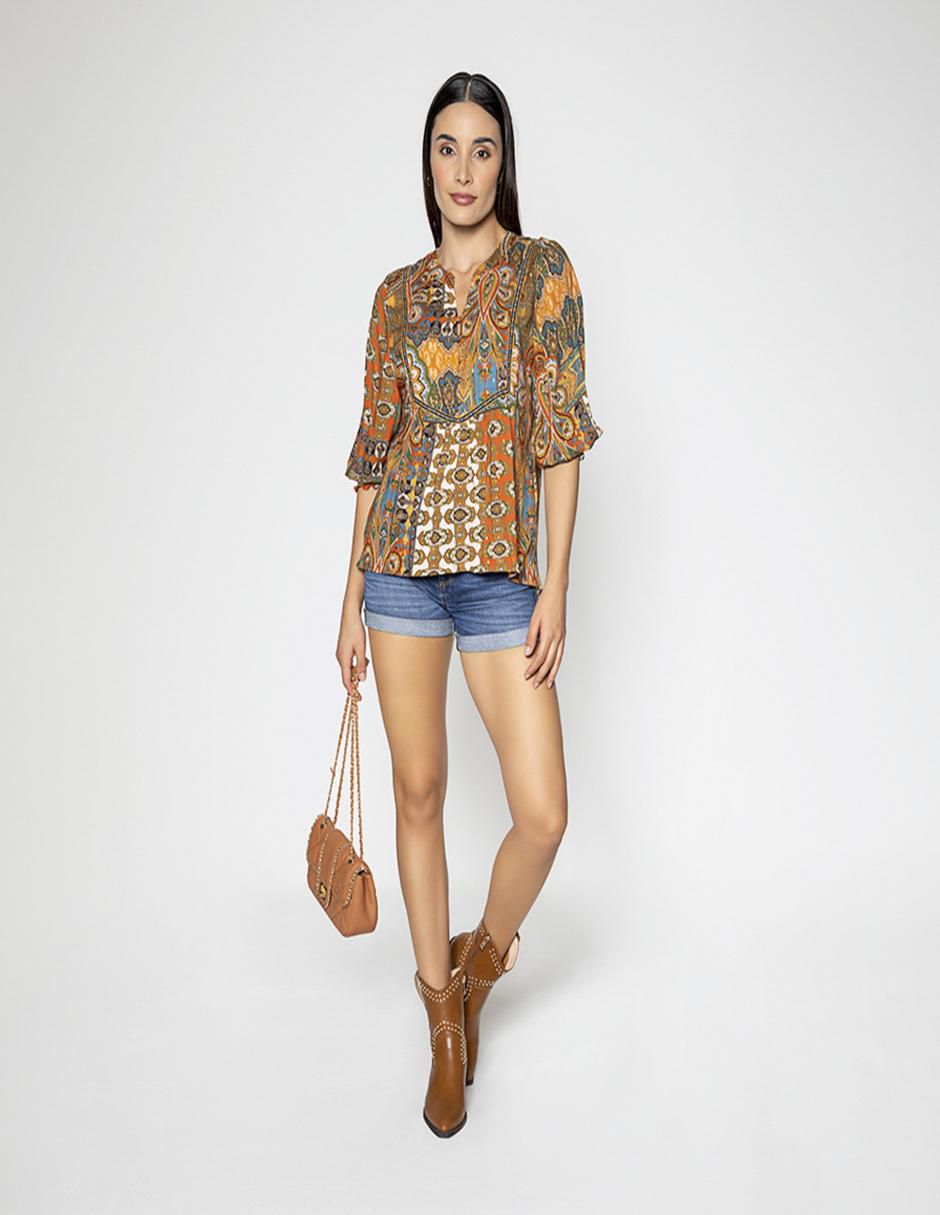 Blusa manga 3/4 para mujer 2
