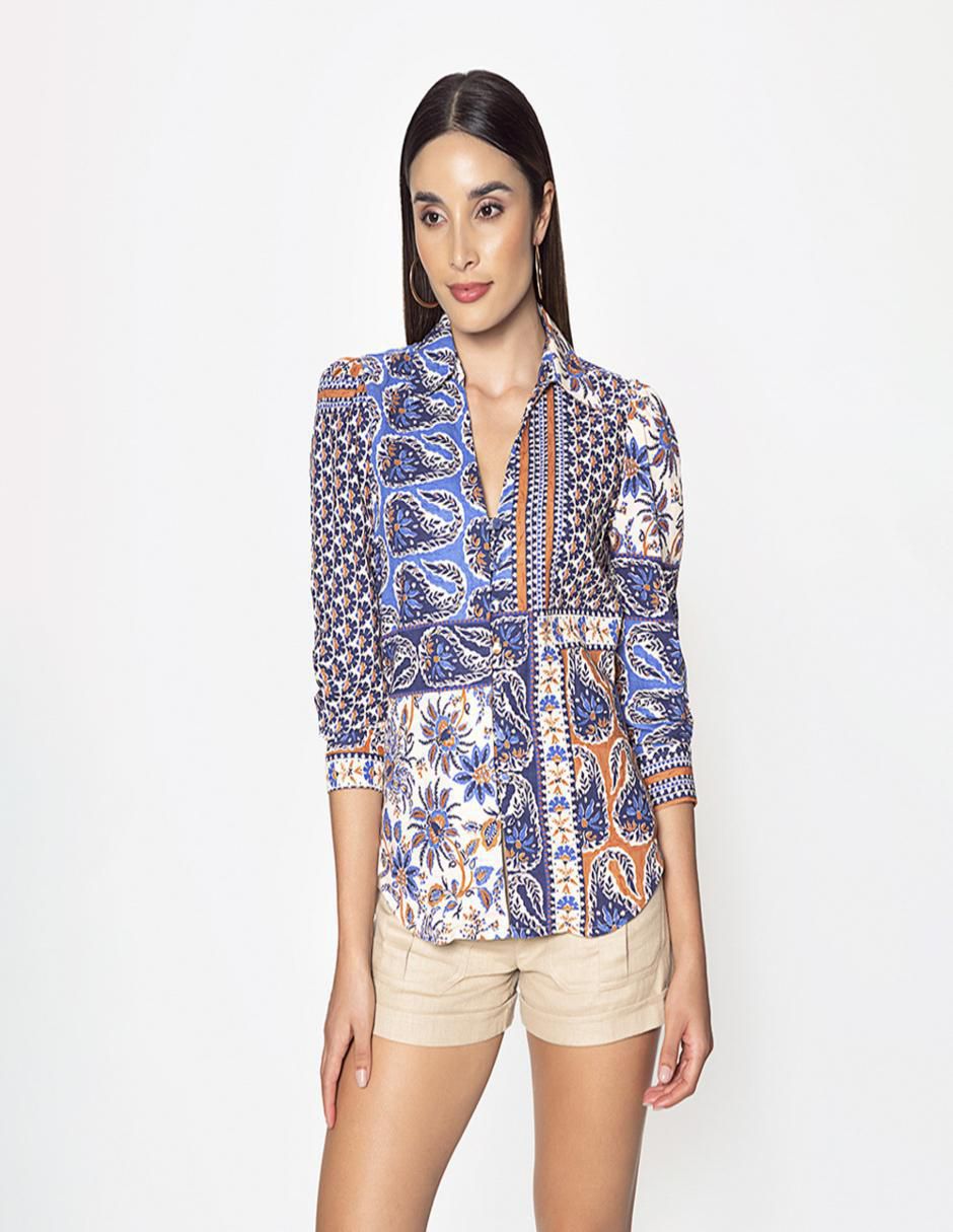 Blusa manga 3/4 para mujer 1