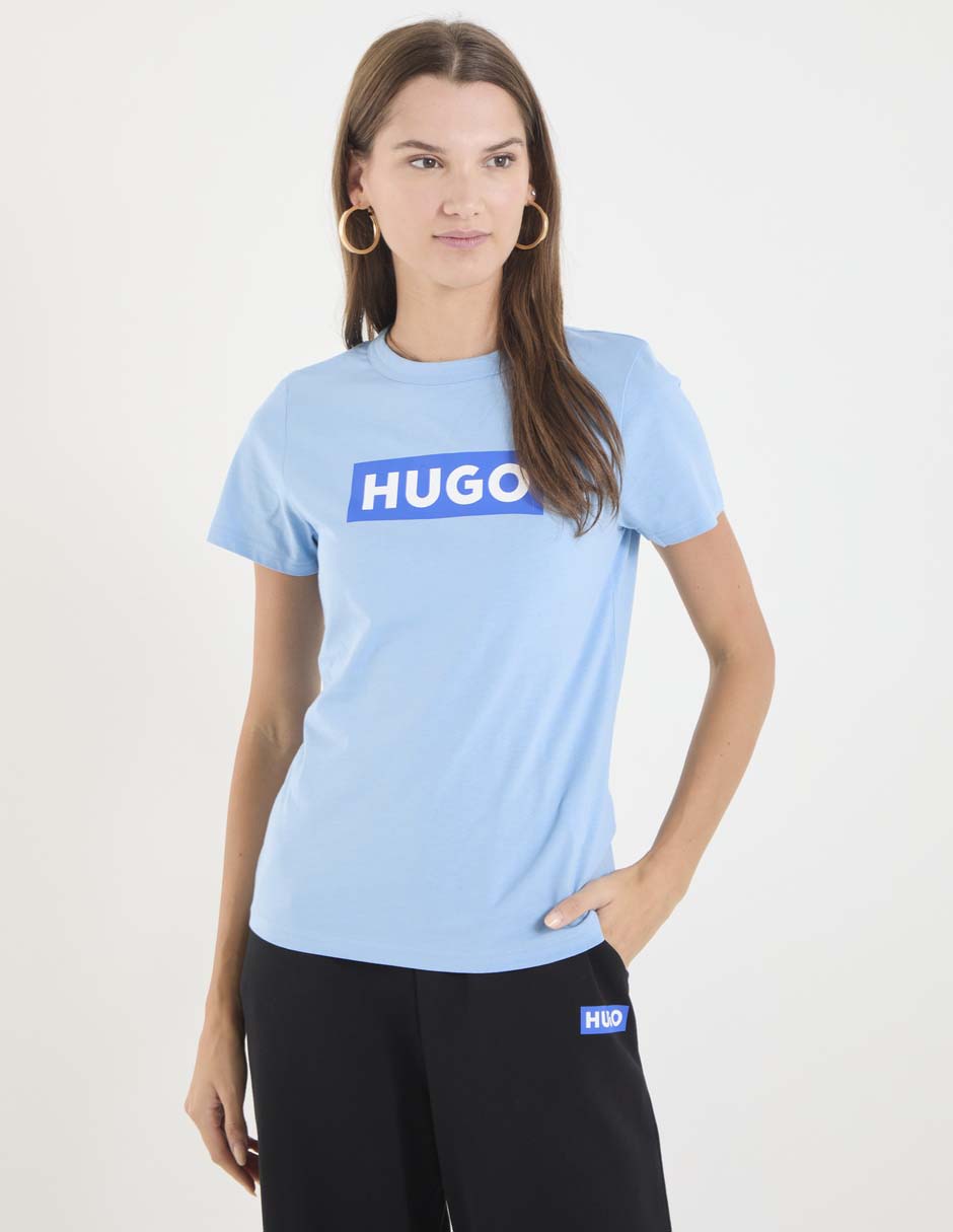 Playera manga corta cuello redondo para mujer