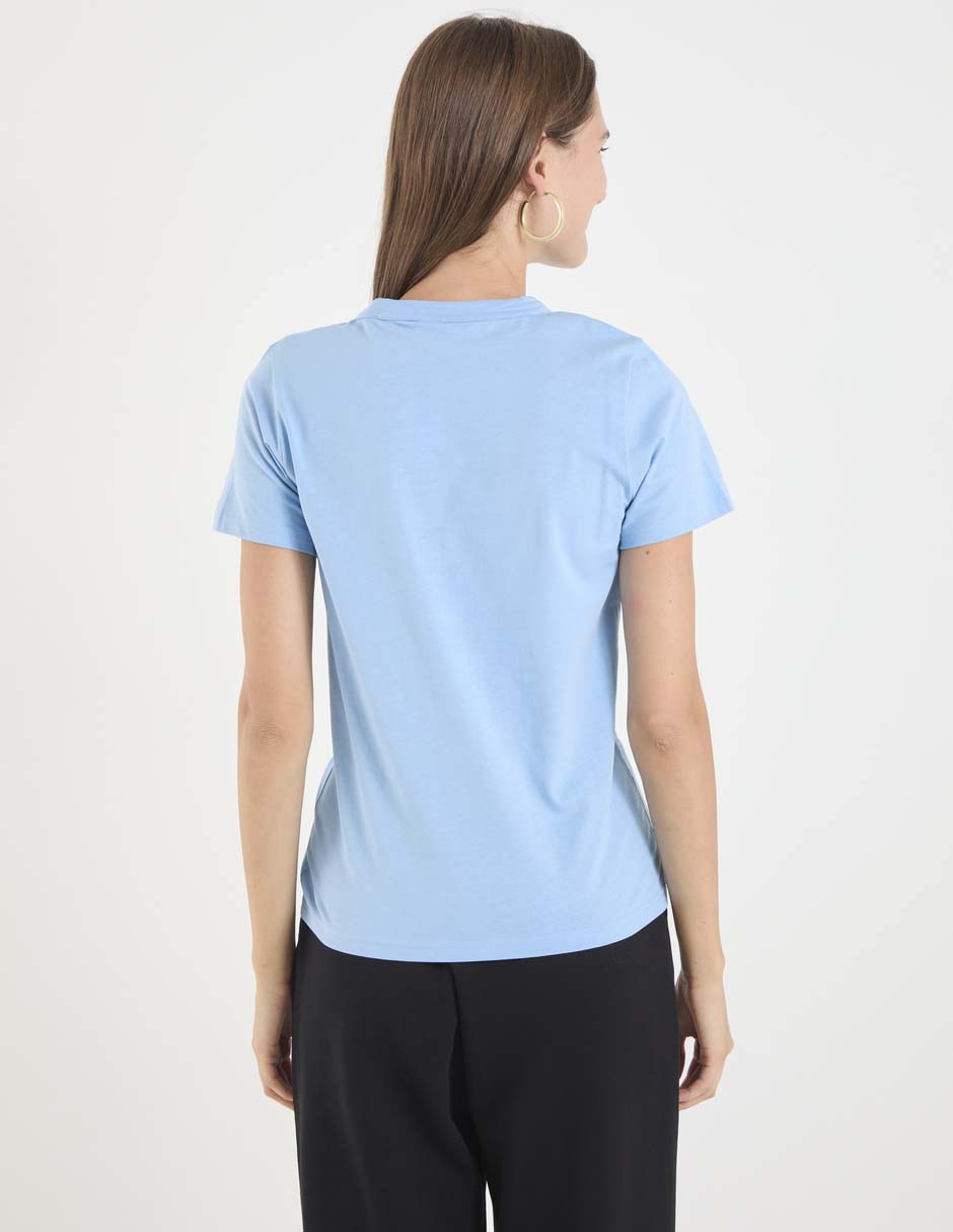 Playera manga corta cuello redondo para mujer 2