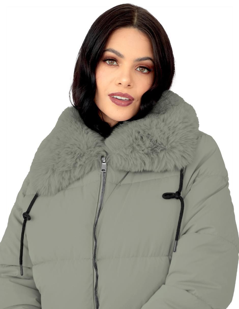 "chamarra" parka roosevelt no impermeable "de" poliéster "para mujer"