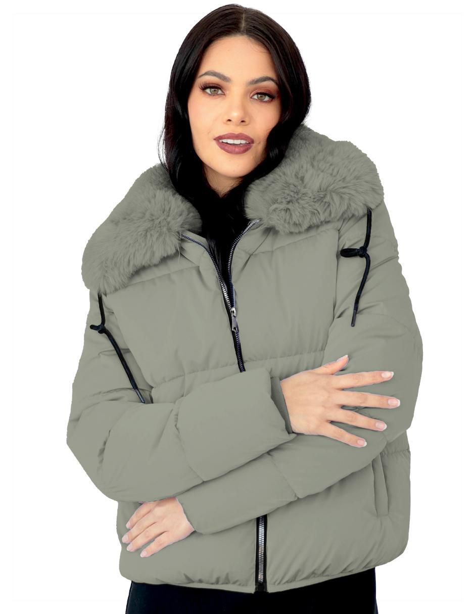 "chamarra" parka roosevelt no impermeable "de" poliéster "para mujer"
