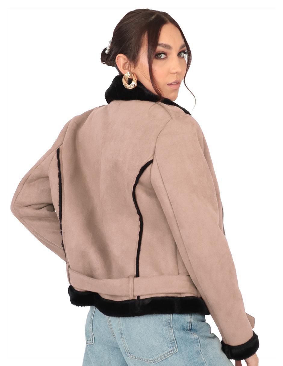 Chamarra de gamuza para mujer 4