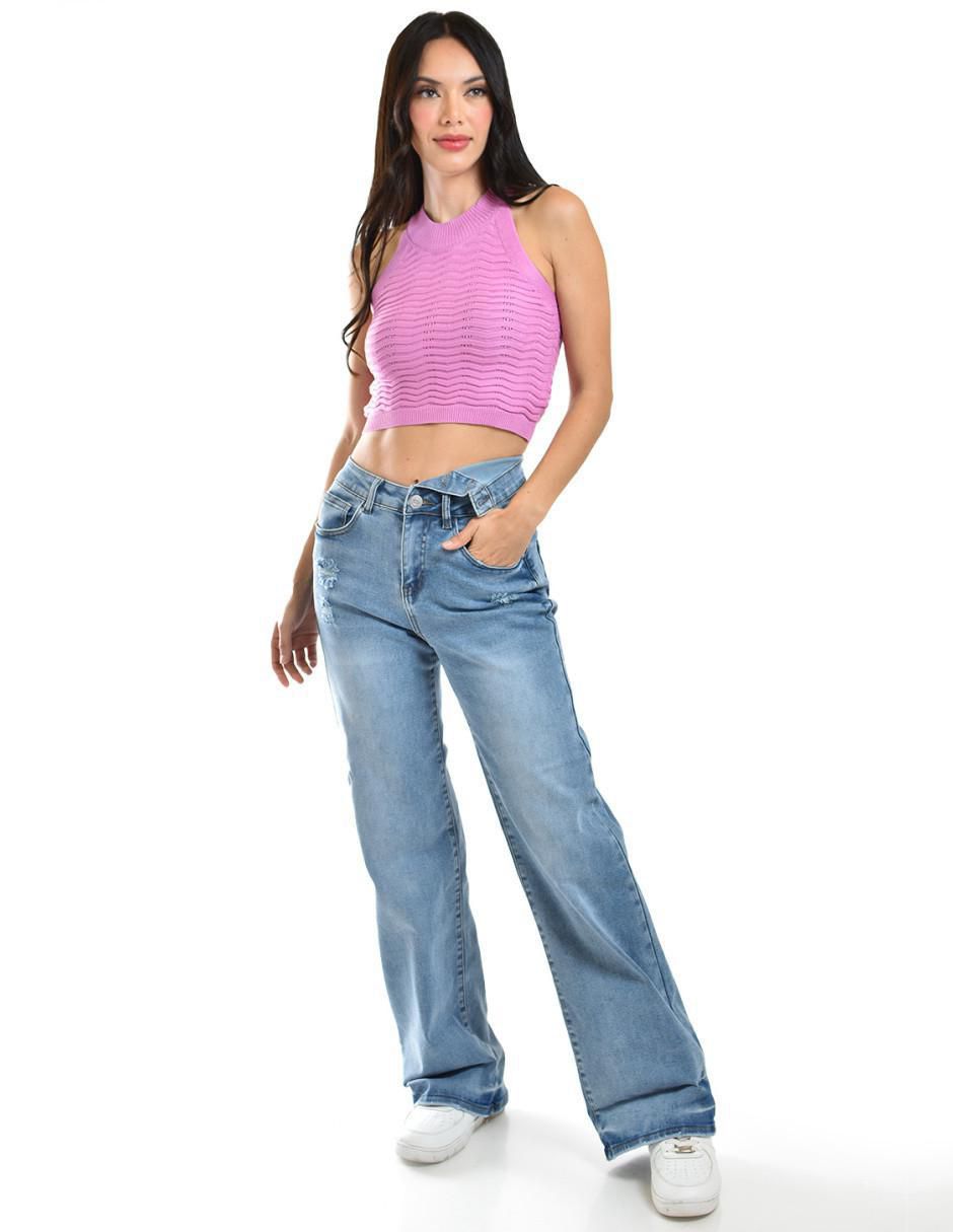 Jeans relaxed wide leg J-Dx-299-Light para mujer 5
