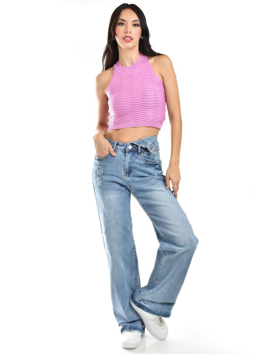 Jeans relaxed wide leg J-Dx-299-Light para mujer 6