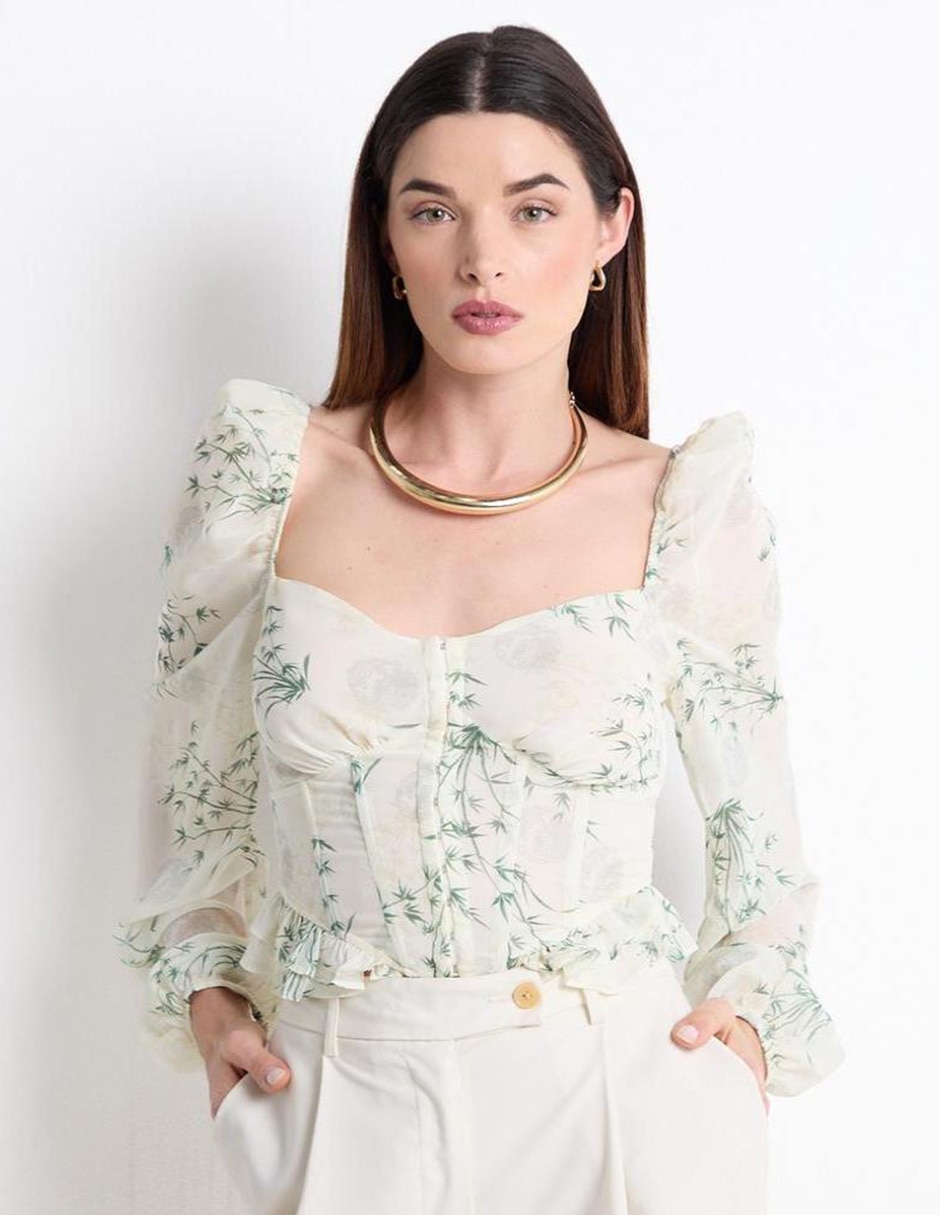 Blusa manga larga para mujer 1