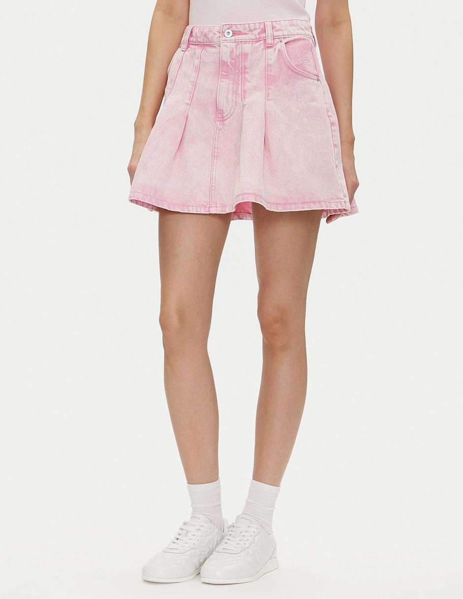 Falda mini a la cintura