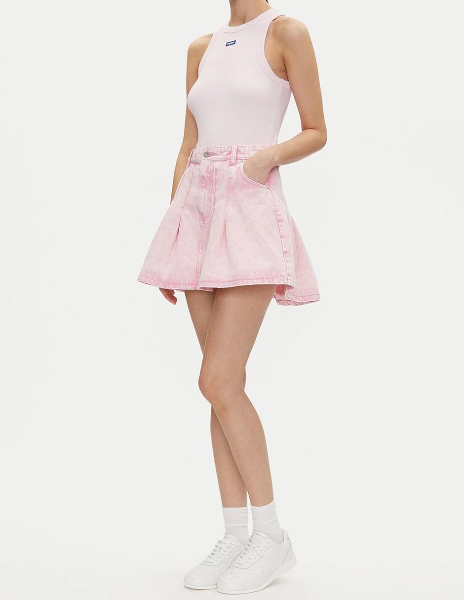 Falda mini a la cintura 5