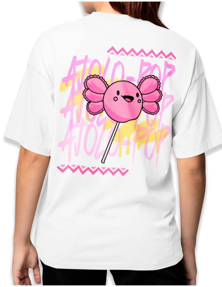 Playera manga corta Ajolo Pop cuello redondo para mujer 2