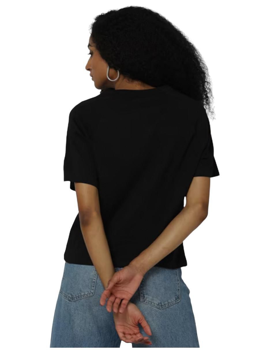 Playera manga corta Buda cuello redondo para mujer 2