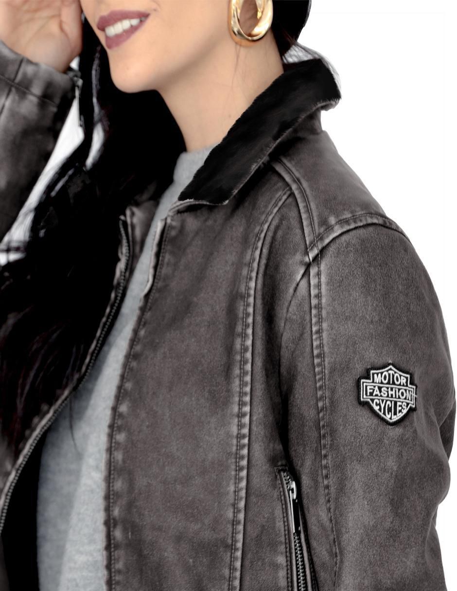 "chamarra" casual roosevelt no impermeable "de" poliéster "para mujer"