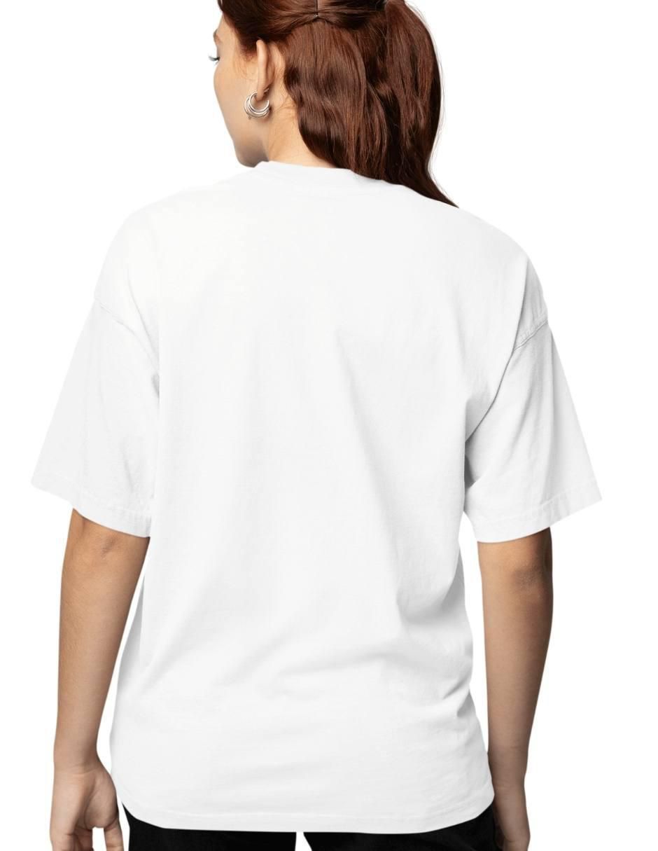 Playera manga corta Ghost Girl Halloween Oversize cuello redondo para mujer 2