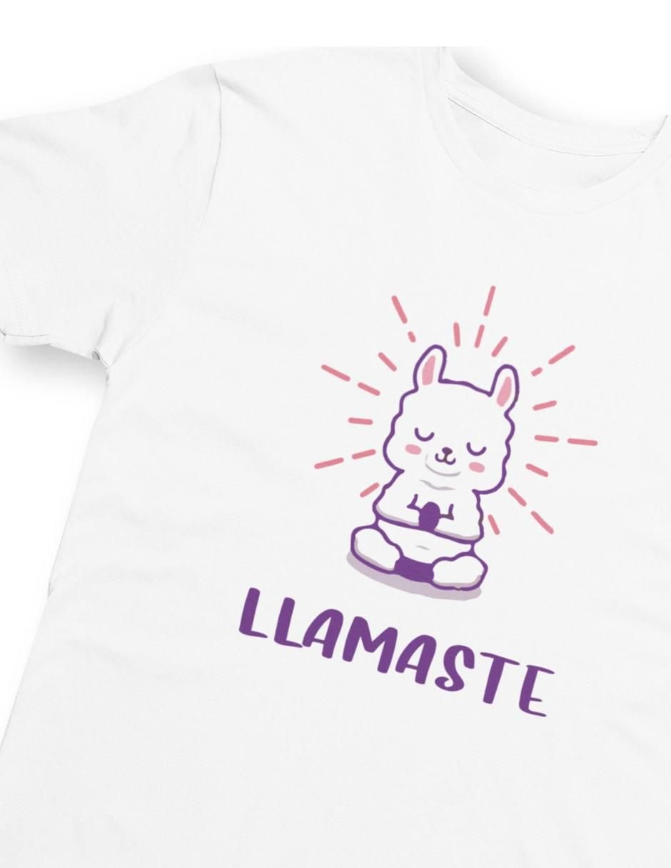 Playera manga corta Llamaste Oversize cuello redondo para mujer 3