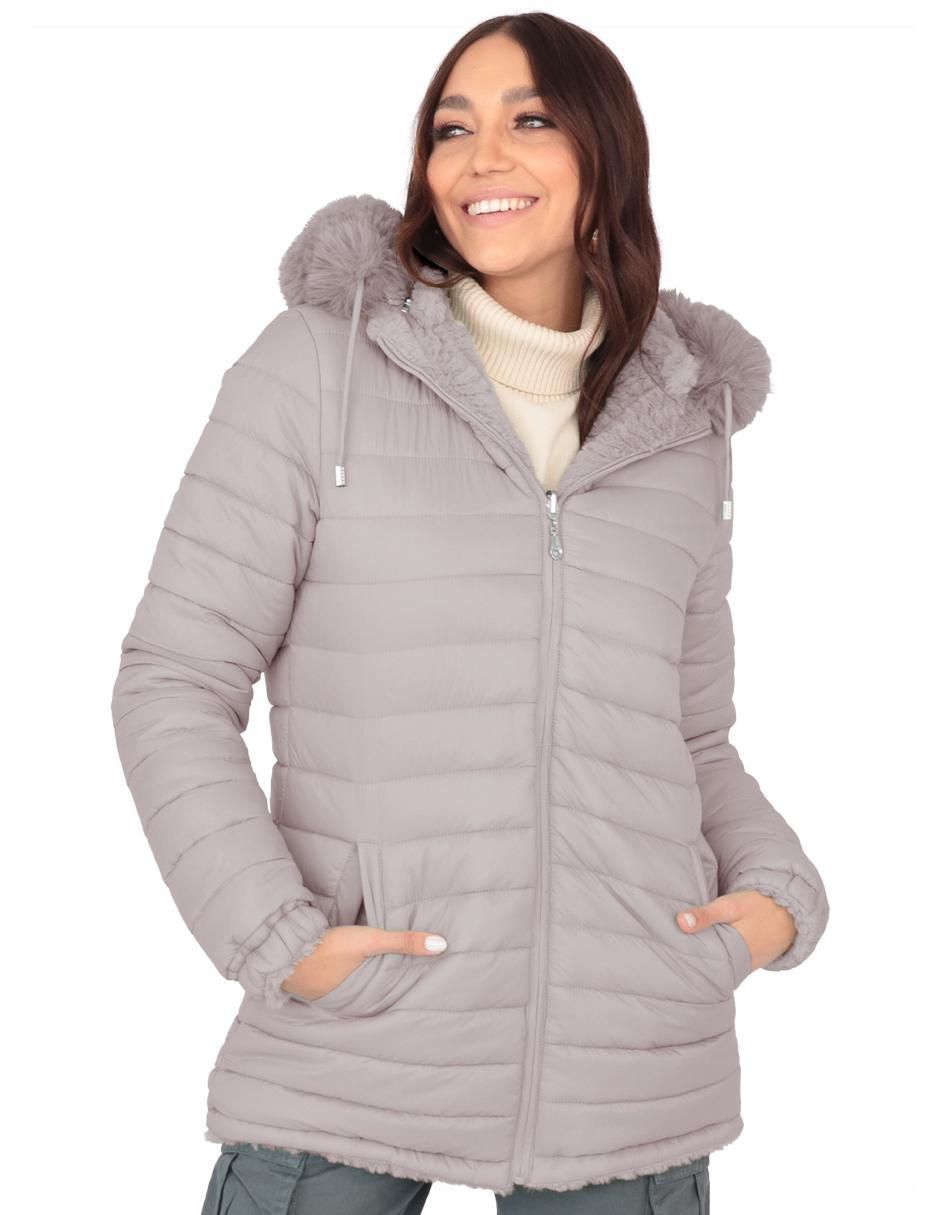 "chamarra" acolchada roosevelt no impermeable "de" poliéster "para mujer"