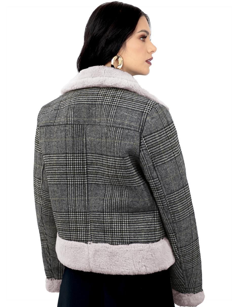 "chamarra" casual roosevelt no impermeable "de" gamuza "para mujer"