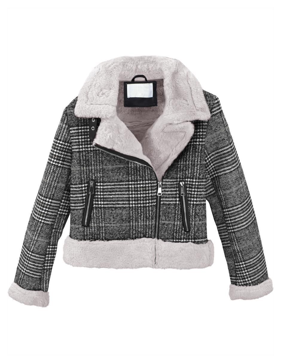 "chamarra" casual roosevelt no impermeable "de" gamuza "para mujer"