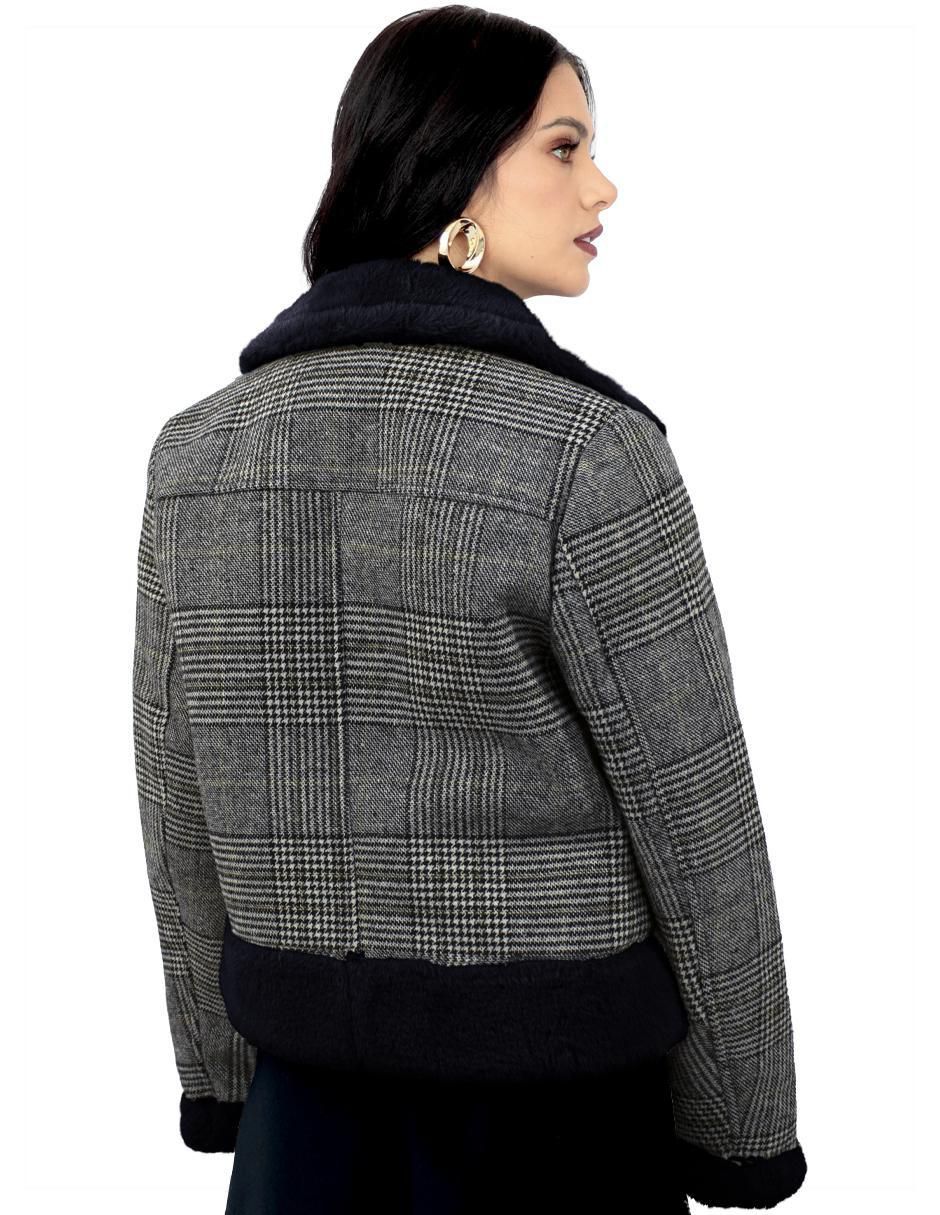 "chamarra" casual roosevelt no impermeable "de" gamuza "para mujer"