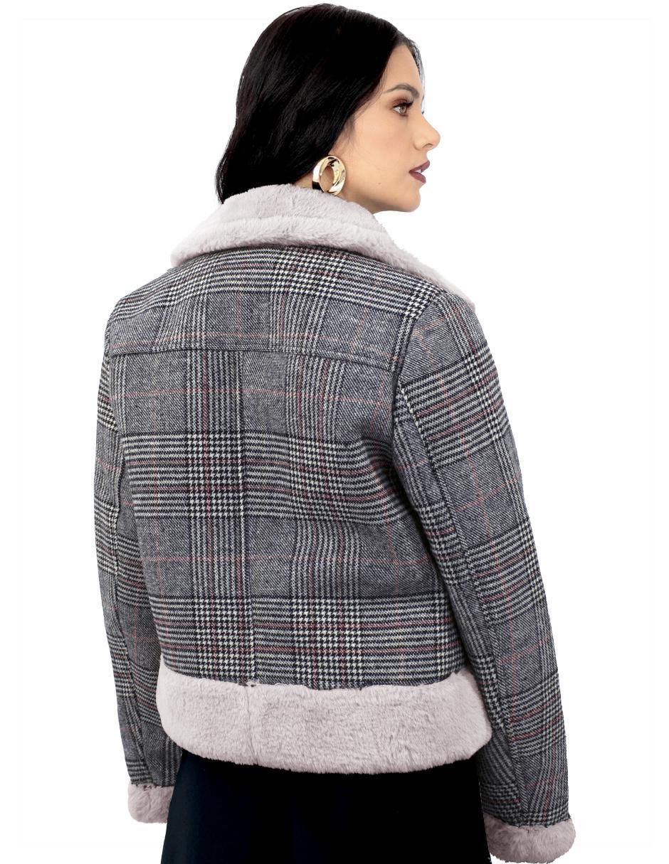 Chamarra casual de gamuza para mujer 3