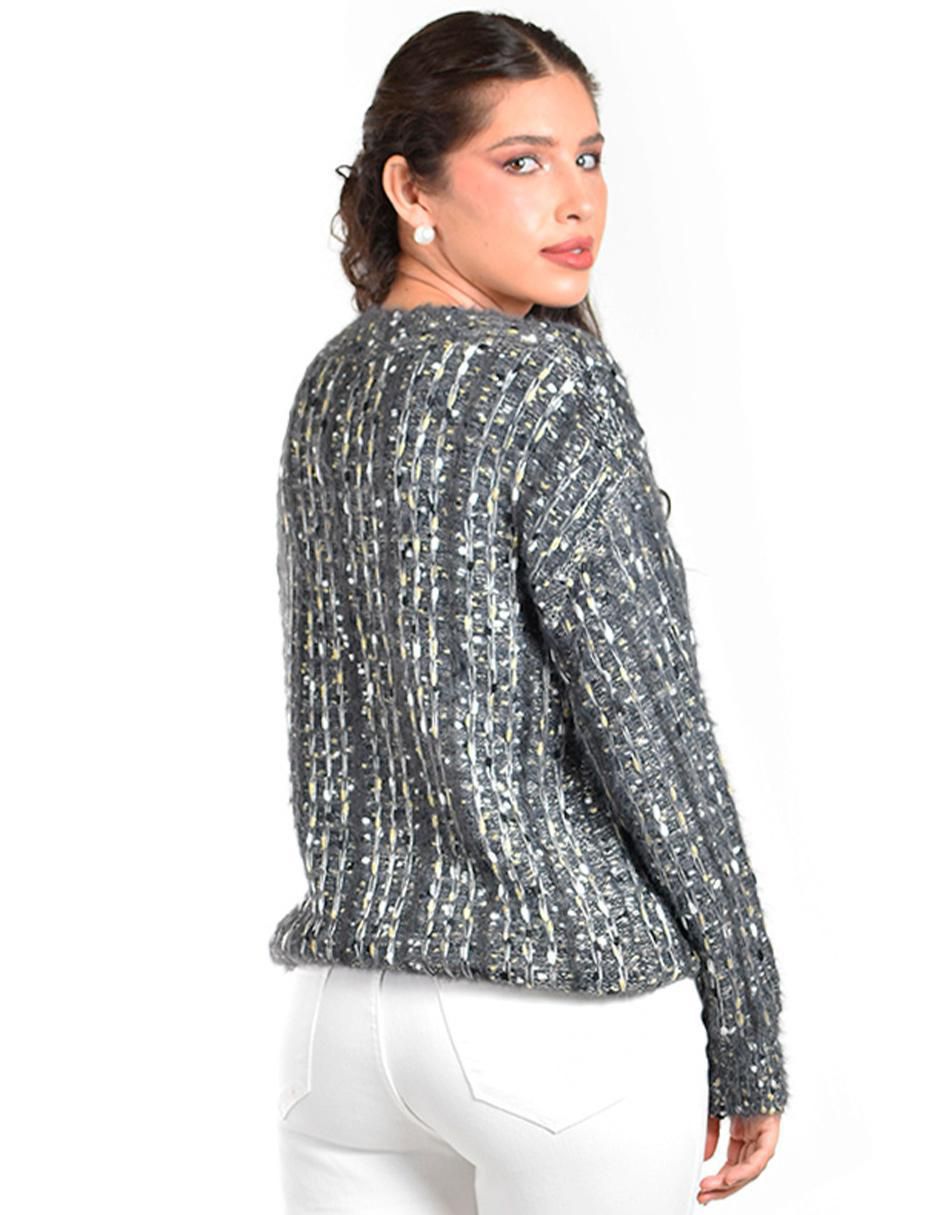 Suéter cuello redondo para mujer 3