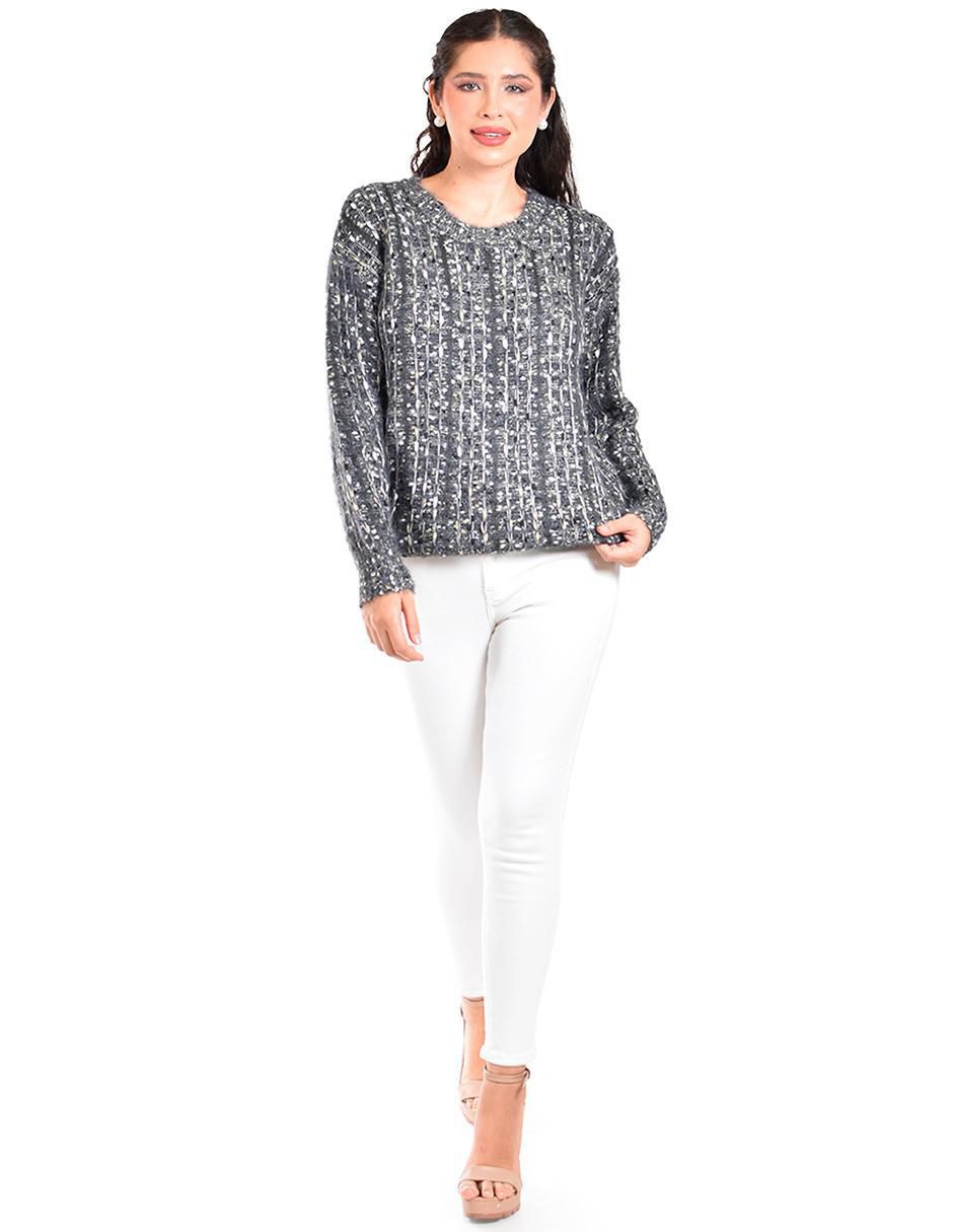Suéter cuello redondo para mujer 5