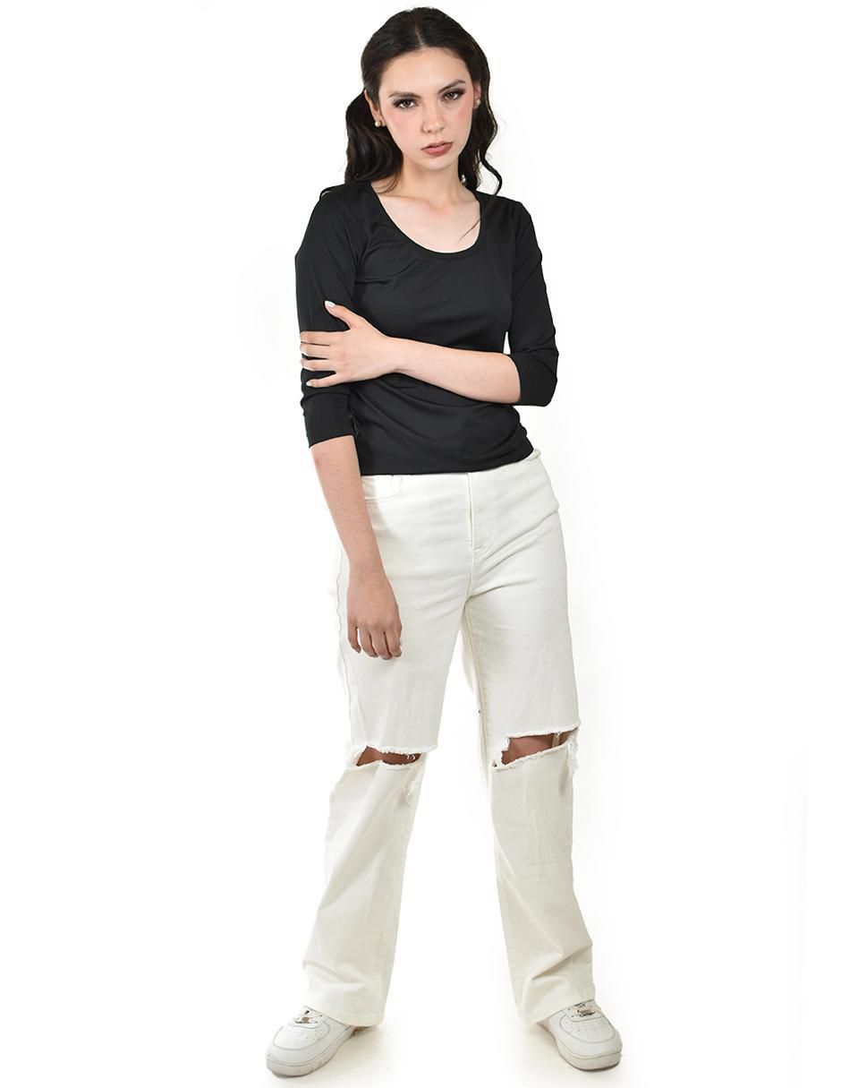 Blusa manga 3/4 para mujer 4
