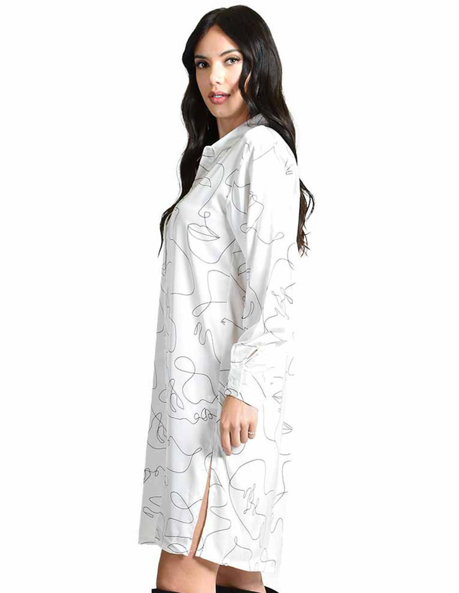 Vestido arriba de la rodilla casual para mujer 2