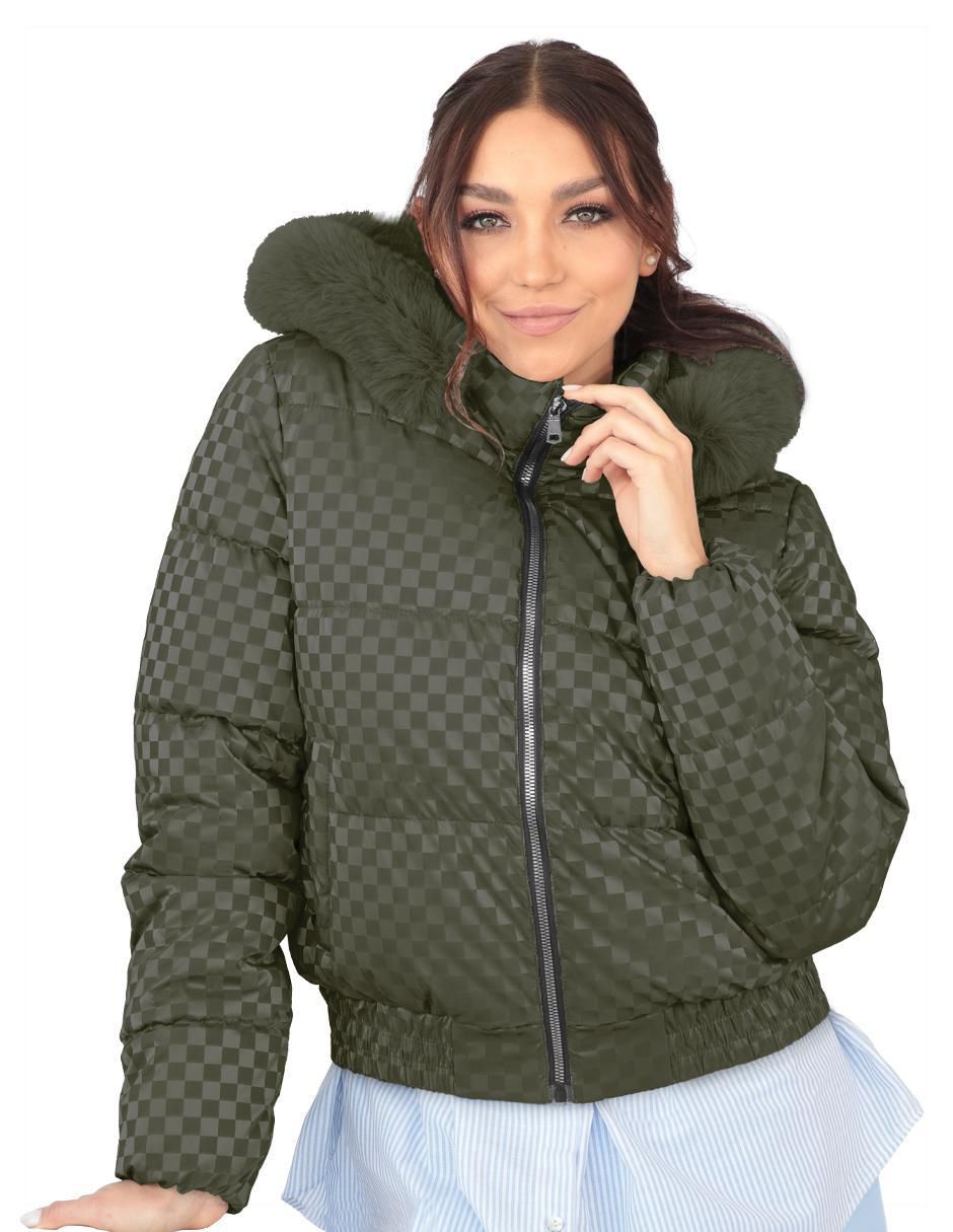 "chamarra" acolchada roosevelt no impermeable "de" poliéster "para mujer"