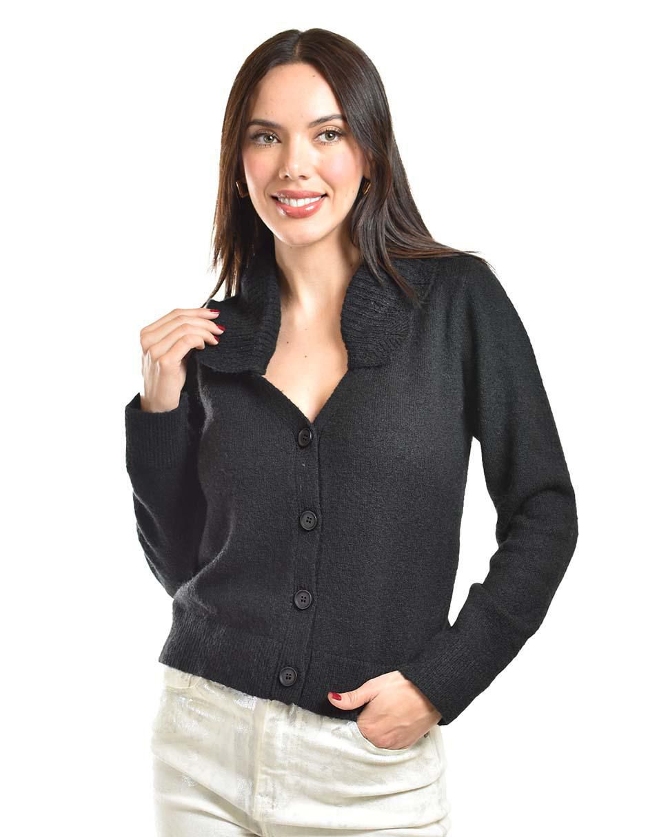 Suéter cuello V para mujer