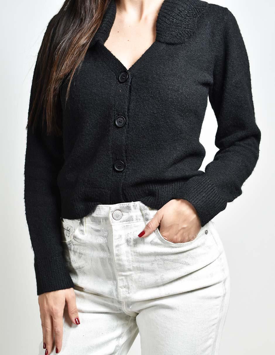 Suéter cuello V para mujer 4