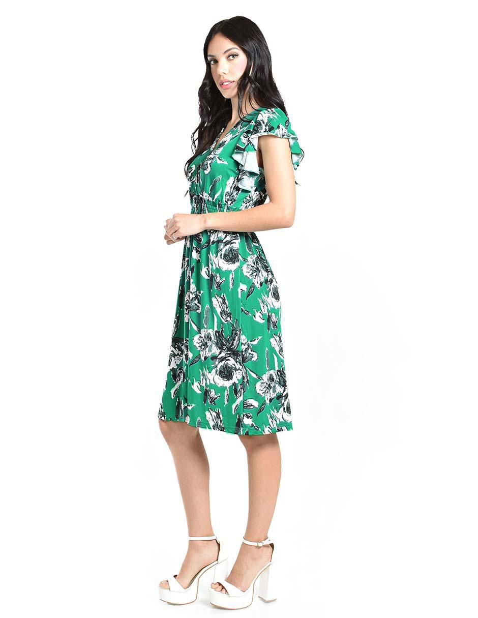 Vestido a la rodilla casual para mujer 2