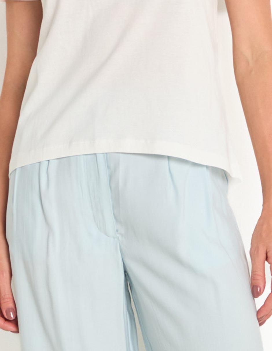 Playera manga corta cuello redondo para mujer 5