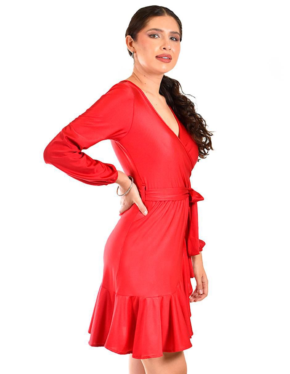 Vestido corto de fiesta escote V 2