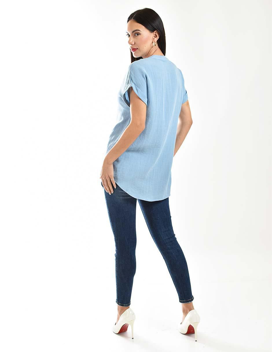 Blusa manga corta para mujer 3