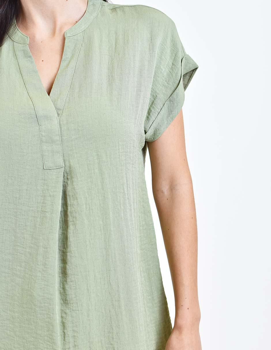 Blusa manga corta para mujer 5