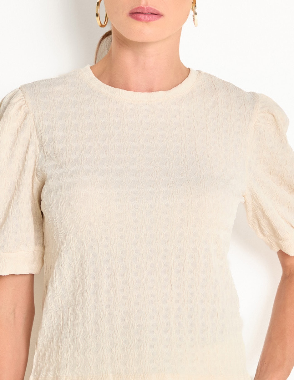 Blusa manga corta para mujer 4