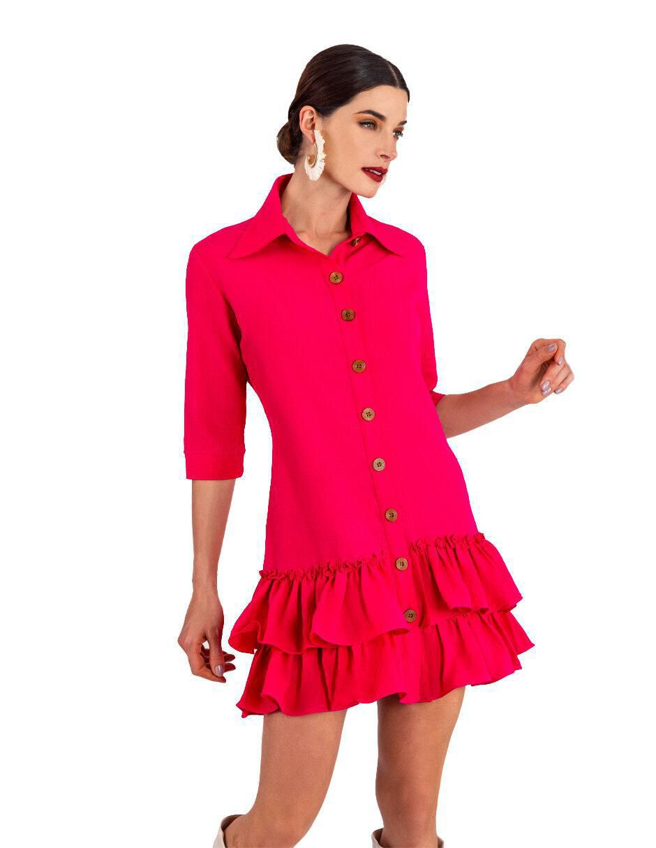 Vestido arriba rodilla casual para mujer 4