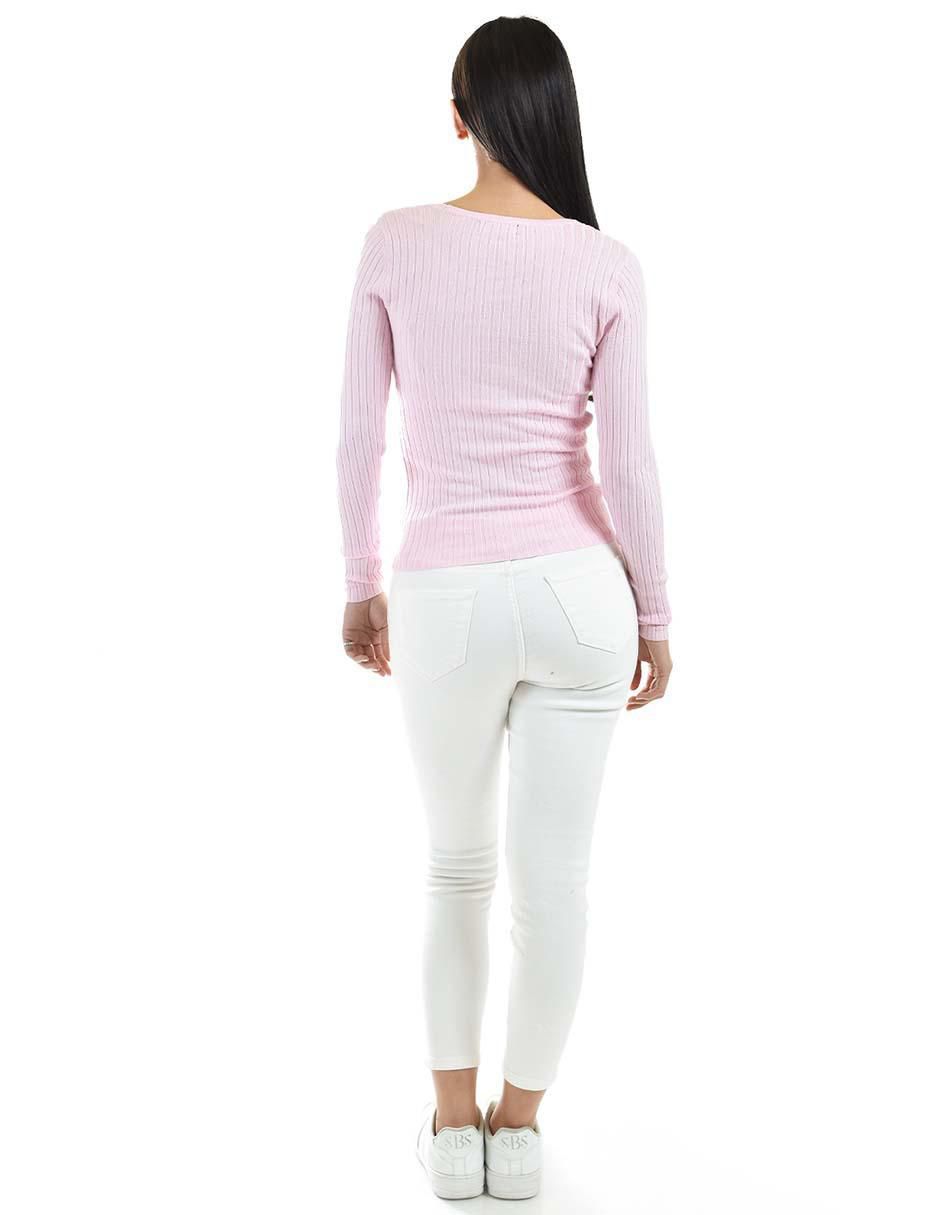 Suéter cuello redondo para mujer 3