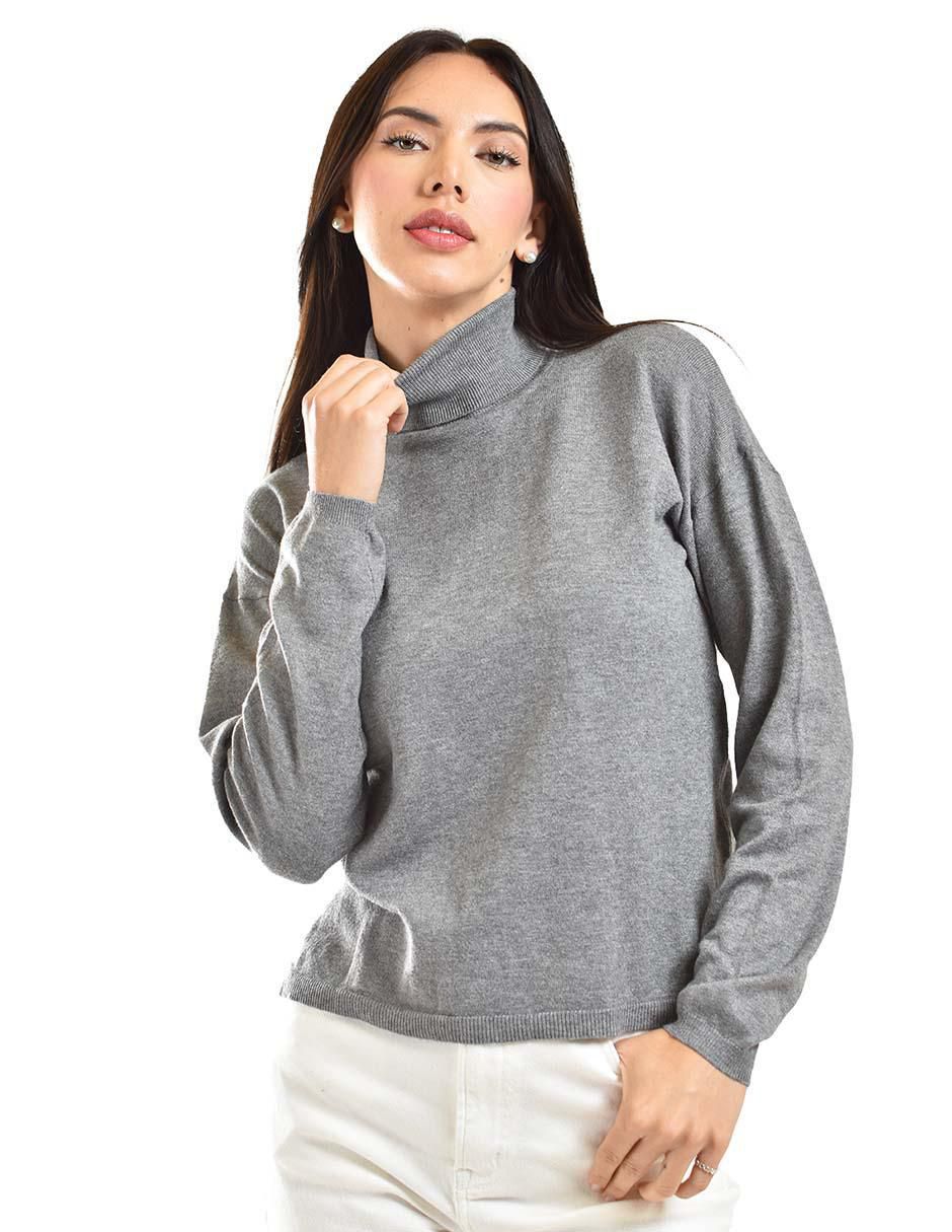 Suéter cuello tortuga para mujer