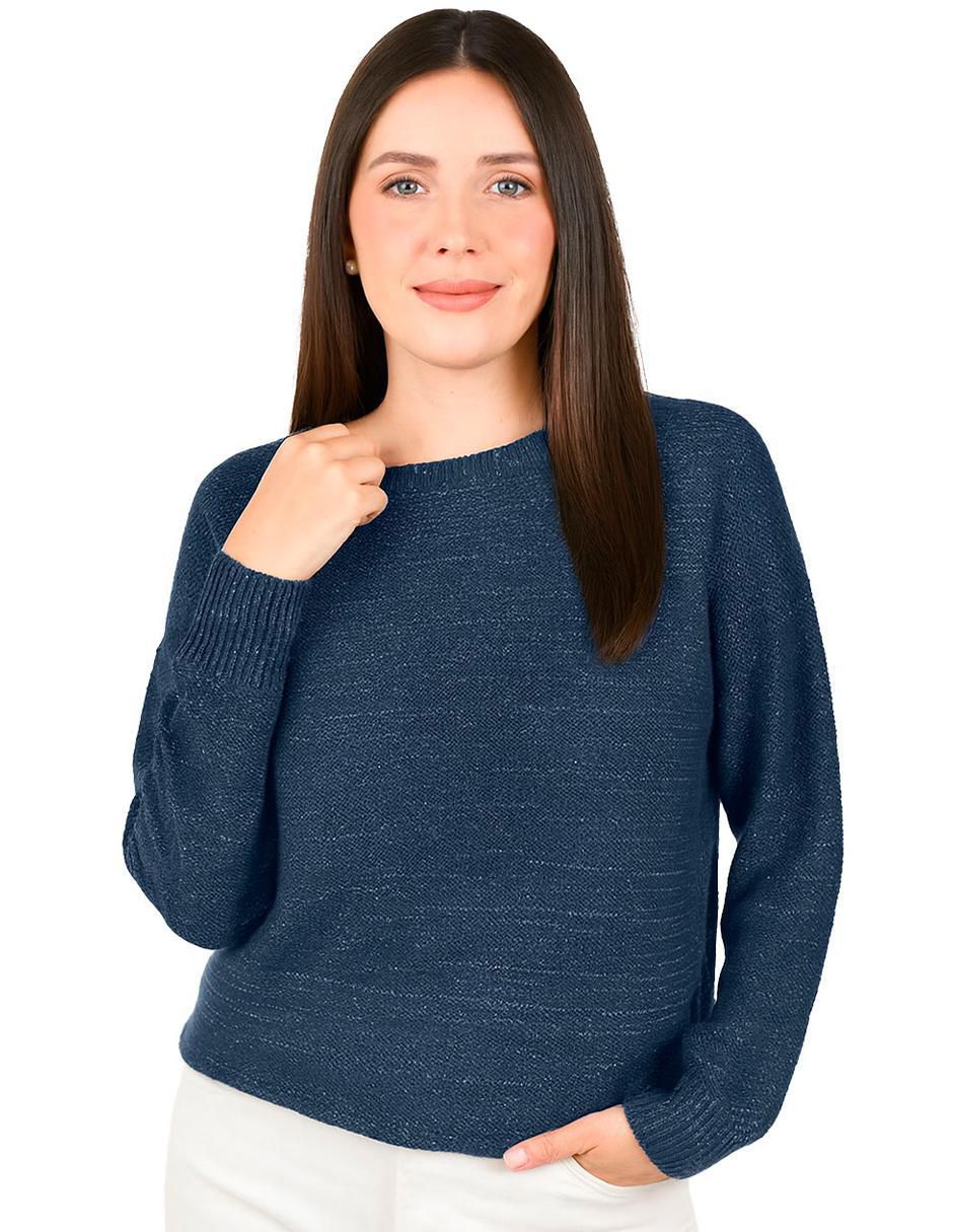 Suéter cuello redondo para mujer